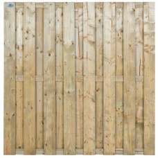 Tuinscherm geïmpregneerd vuren 180x180 cm 15-planks 103270